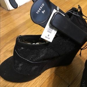 NWT Torrid Black Lace Bootie